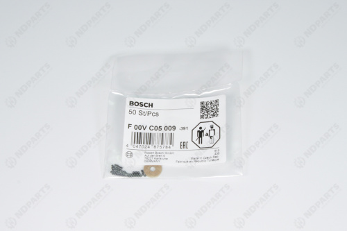 Шарик клапана форсунки BOSCH / F00VC05009 