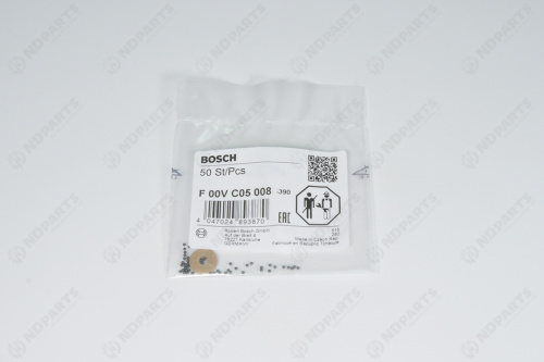 Шарик клапана форсунки BOSCH / F00VC05008 